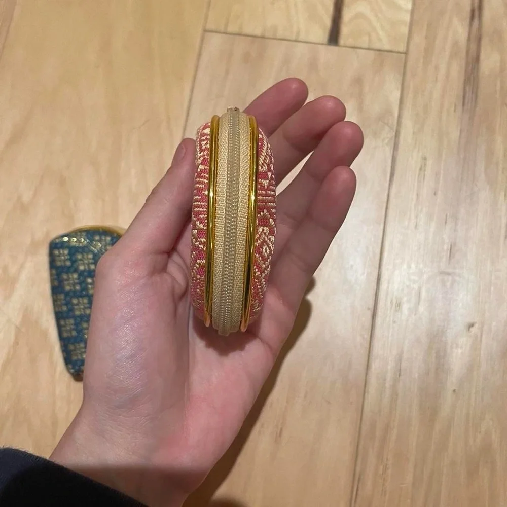 Elegant Pink and Gold Women's Coin Purse